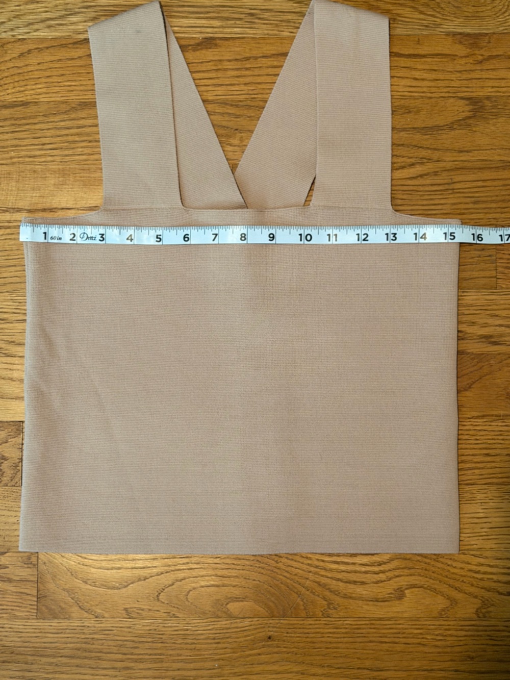 House of Harlow 1960 Compression Knit Tank NWT Toasted Almond Wide Strap Top - Picture 12 of 15